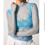 Free People NEW  lady lux layering top in blue bell Photo 0