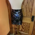 Rock 47 by wrangler sequined chevron mini skirt Black Size L Photo 9