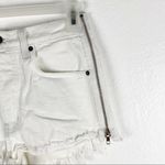 CARMAR Titania White Wash Side Zipper Frayed Hem High Waist Button Fly Size 26 Photo 8
