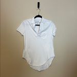 Frank & Eileen  Charlotte Perfect Polo in White Size Small Photo 2