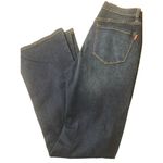 Vibe & Rant Distressed Flare Wide Leg Jeans Blue Denim Slits Hippie Sz 11 NWOT Photo 4