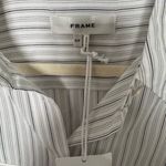 frame denim FRAME 100% Silk Longsleeve Shirt NWT Photo 2