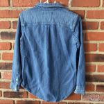 Madewell  Button Down Denim Shirt Sz XS Long Sleeve Jean Shirt Western Photo 6