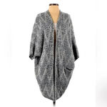 Lucky Brand  Boho Blue Silver Southwestern Cocoon Cardigan Sweater Size XS S Photo 1