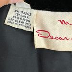 Oscar de la Renta Vintage Miss O  Black Velvet Satin Double Breasted Blazer Photo 6