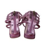Jessica Simpson  Cenedra Studded Strappy Gladiator Sandals Size 8.5 Pink Metallic Photo 4