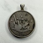 Vintage 2002 Tennessee US State Musical Heritage Quarter Coin Pendant Silver Photo 4