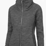Lululemon Radiant Jacket II Full Zip Funnel Neck Heather Gray 4 Running Gym Photo 0