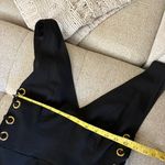 Finders Keepers  Black Amos Dress Size Slits Cut Outs‎ Lace Up Maxi Size Small Photo 9