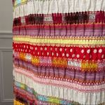 Vintage 70s F.A. Chatta Patchwork Stripe Maxi Skirt M Red Size M Photo 5