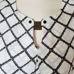 Versace  19.69 italia lattice print blouse size sma Photo 1