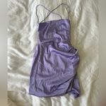 Lucy in the Sky  purple mini dress, ties in the back Photo 1