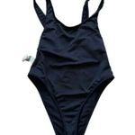 Forever 21 Open Back Black One Piece Swimmsuit SZ S Photo 3