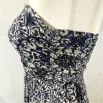 Hourglass Lilly violet purple lavender & ivory boho strapless maxi dress XS Photo 3