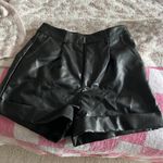 SheIn Petite Leather Shorts Photo 1
