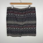 J.Jill  Womens Aztec Pencil Skirt Size Large Festival‎ Career Office Boho Chic Photo 3