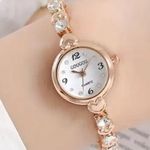 Beautiful Rhinestones and Heart Bracelet Ladies Quartz Watch Sparkling Stones Photo 0