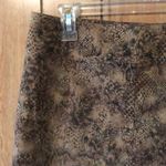 Chico's Brown Snakeskin Print Pencil Skirt 1.5 Medium Photo 7