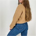 Abercrombie & Fitch  boho caramel latte slouchy knit crewneck sweater minimal xs Photo 6
