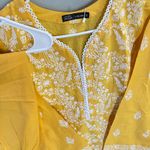 Pakistan designer 2 pace suit size small Yellow Photo 1