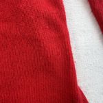 Apostrophe  M Medium Sweater Soft Angora Wool Blend Holiday Christmas Ruffle Red Photo 6
