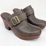 Kork-Ease Kork by Mantha Platform Leather Buckle Clog size 8 / 39 Photo 0