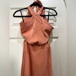 MINK PINK  FINLAY HALTER GOWN WITH SPLIT CLAY color, size Small NWT Photo 9