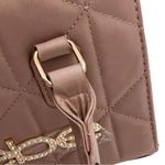 Bebe NWT Zaza Crystal Logo Mini Satchel Bag Pink Photo 25