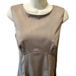 United Colors Of Benetton Stile Benetton Gray Sleeveless Sheath Dress Sz L Gray Pleated Skirt Business Photo 5