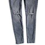 CAbi  Jeans Women's Size 4 High Skinny Gray Vapor Wash Distressed Jeans #3939 Photo 10