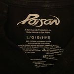 Poison Band/Concert Crop Top Women’s Size Large (11/13)🔥 Black Photo 2