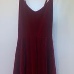 Romwe Red Velvet Dress Photo 0