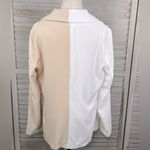 BLAZER SET Colorblock Tan & White Photo 2