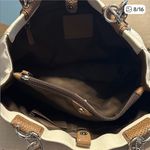 Coach  Penelope White and Brown Leather Shoulder/Tote Bag, No. B1182-F16532 Photo 7