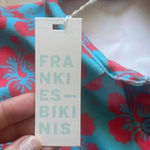 frankie's bikinis NWT Frankie’s Bikinis Nova Terry Floral Long Sleeve Button Up Blue Magic Sz S Photo 7