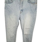Wild Fable  Light Wash High Rise Slim Straight Leg Distressed Denim Jeans Photo 0