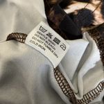 Leopard Cheetah Animal Print Crop Short Sleeve Top Stretch 2XL XL Brown Size 1X Photo 12