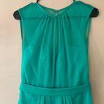 Lela Rose Chiffon Sleeveless Green Mini Dress with Belt Size 8 Photo 1