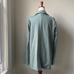 Athleta  Soft Blue Blazer Size 10 Eastbound Open Jacket Relaxed Fit Photo 2