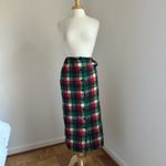 Pendleton Vintage Wool Christmas Tartan Plaid Pencil Skirt Photo 2