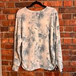 Gilli womens tie dye ruched drawstring sides pullover sweatshirt blue L Size L Photo 5