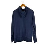 Sweaty Betty Escape the Luxe Navy Blue Hooded Sweatshirt Pullover Hoodie Photo 5