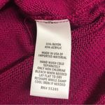 EXPRESS  Burgundy Tie Sleeve Sweater Top Cold Shoulder Pink Purple Size Small New Photo 10