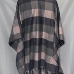 Pretty Persuasions Elegant Plaid Wrap Fringe PINK AND GRAY ONE SIZE Fits Most Photo 7