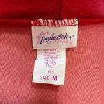 Frederick's of Hollywood Vintage Fredrick's of Hollywood Red Sheer Nylon Robe Lingerie Photo 2