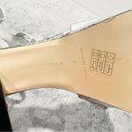 Good American  Ankle Strap Open Toe Platform Sandals Silver Size 8 Photo 4