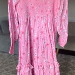 Love Shack Fancy Miri Floral Smocked Maxi Dress Pink Cottagecore Luxury M Ruffle Photo 0