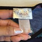 Lavish Blouse Womens XL Geometric Print Dolman Short Sleeve Tunic Keyhole Neck Photo 7