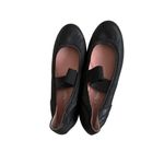 Taryn Rose  Black Leather Mary Jane Wedges Size 6.5 Photo 5