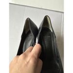 Tory Burch  Bernice Leather Pointed Toe Logo Charm High Heels Pumps Shoes Photo 3